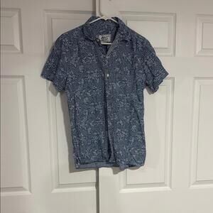 American Eagle Men's Casual Short Sleeve Button-Up Shirt